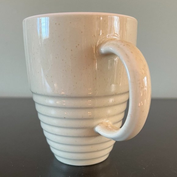 PFALTZGRAFF Cappuccino Pattern  Set of 2 Vintage Mugs Beige Speckled w/ Ribbing - Picture 6 of 12